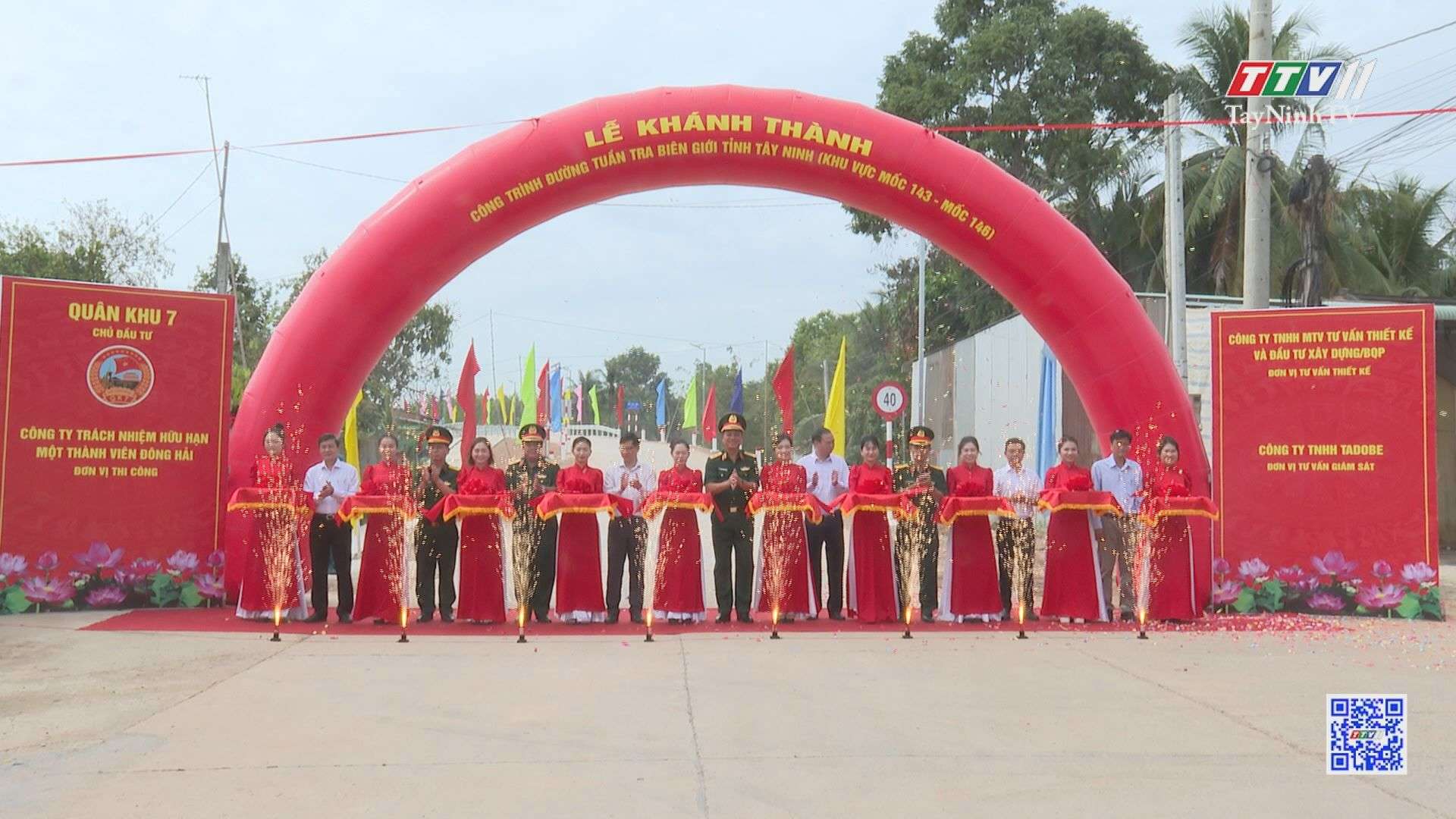 Khánh thành công trình Đường tuần tra biên giới tỉnh Tây Ninh | TayNinhTV