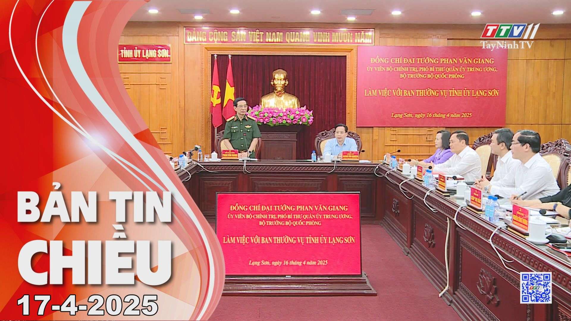 Bản tin chiều 17-4-2025 | Tin tức hôm nay | TayNinhTV