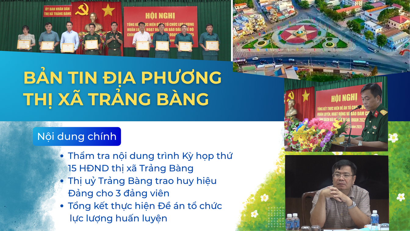 Bản tin thị xã Trảng Bàng 20-4-2025 | Tin tức hôm nay