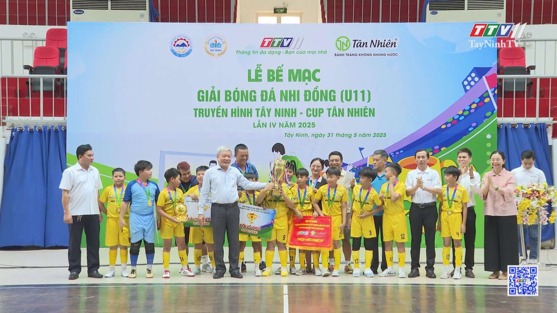 U11 Huyện Dương Minh Châu vô địch Giải bóng đá Nhi đồng năm 2025