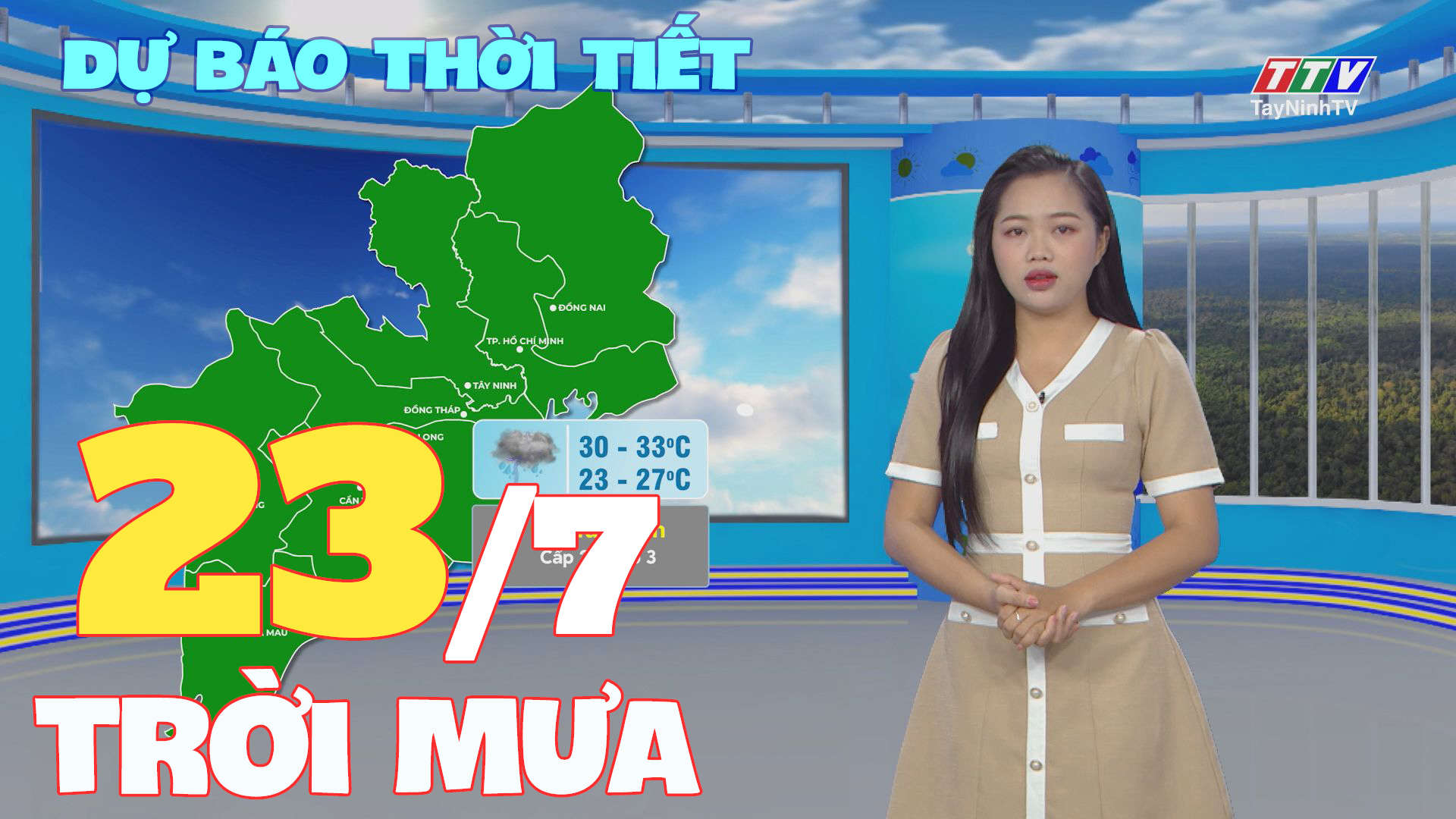 Bản tin thời tiết 23-7-2025 | TayNinhTVEnt